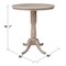 International Concepts Round 36 in Round Top Pedestal Table, 40.9 inH, Washed Gray Taupe, 36 W, 36 L, 40.9 in H, Wood K09-36RT-6B-2 - alternate 4